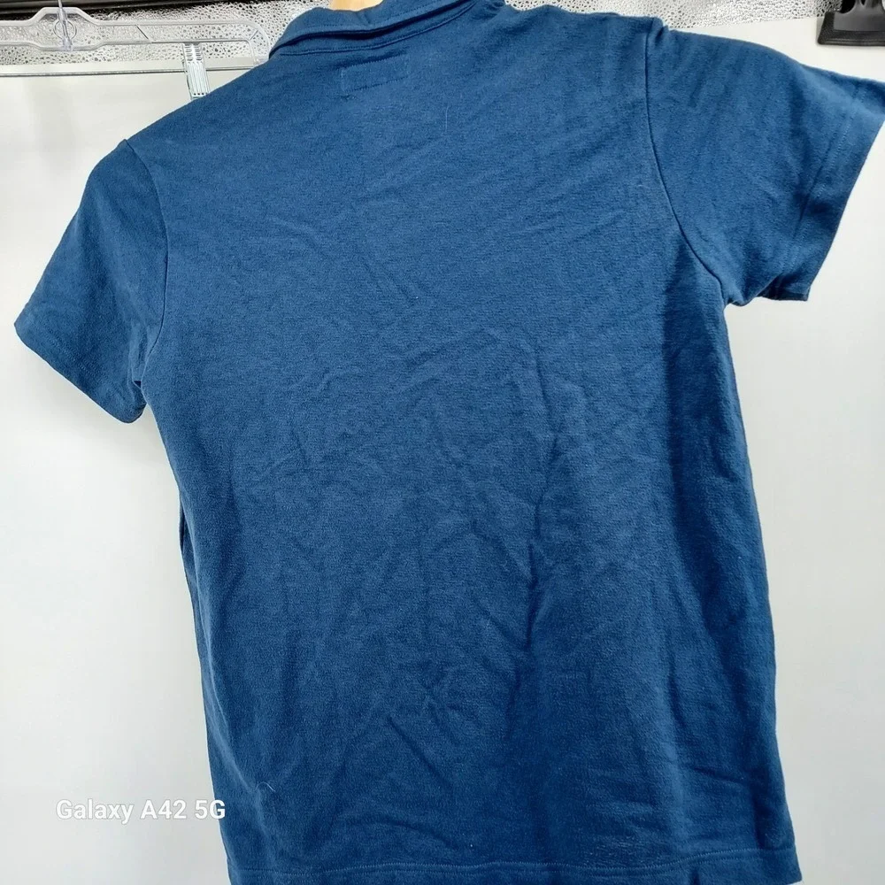 Reef Mens Blue Short Sleeve Pocket Polo‎ Shirt Size Medium